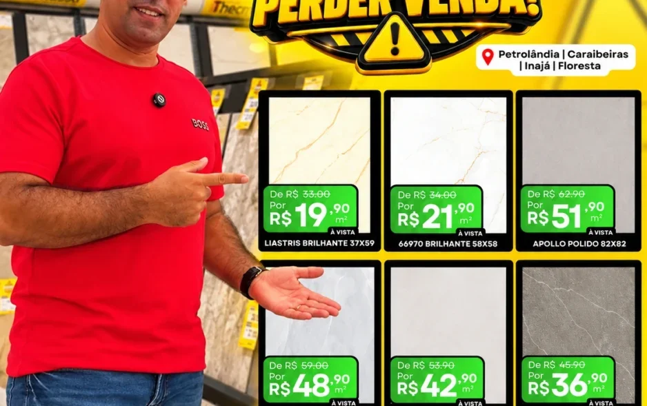 Setembro está acabando: Pise Bem Revestimentos encerra Mês do Cliente com super ofertas em Petrolândia