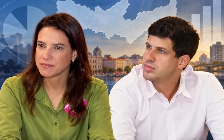 Datafolha: Raquel Lyra tem 48% e João Campos, 44% no primeiro turno em Pernambuco