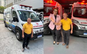 Vereador Keno do Logradouro participa no Recife da entrega de ambulância UTI Móvel para Petrolândia