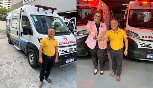 Vereador Keno do Logradouro participa no Recife da entrega de ambulância UTI Móvel para Petrolândia