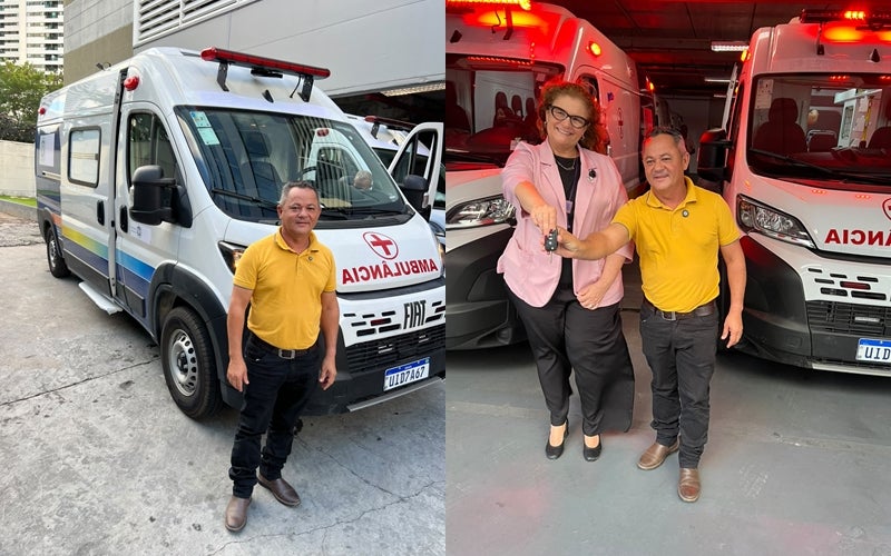 Vereador Keno do Logradouro participa no Recife da entrega de ambulância UTI Móvel para Petrolândia