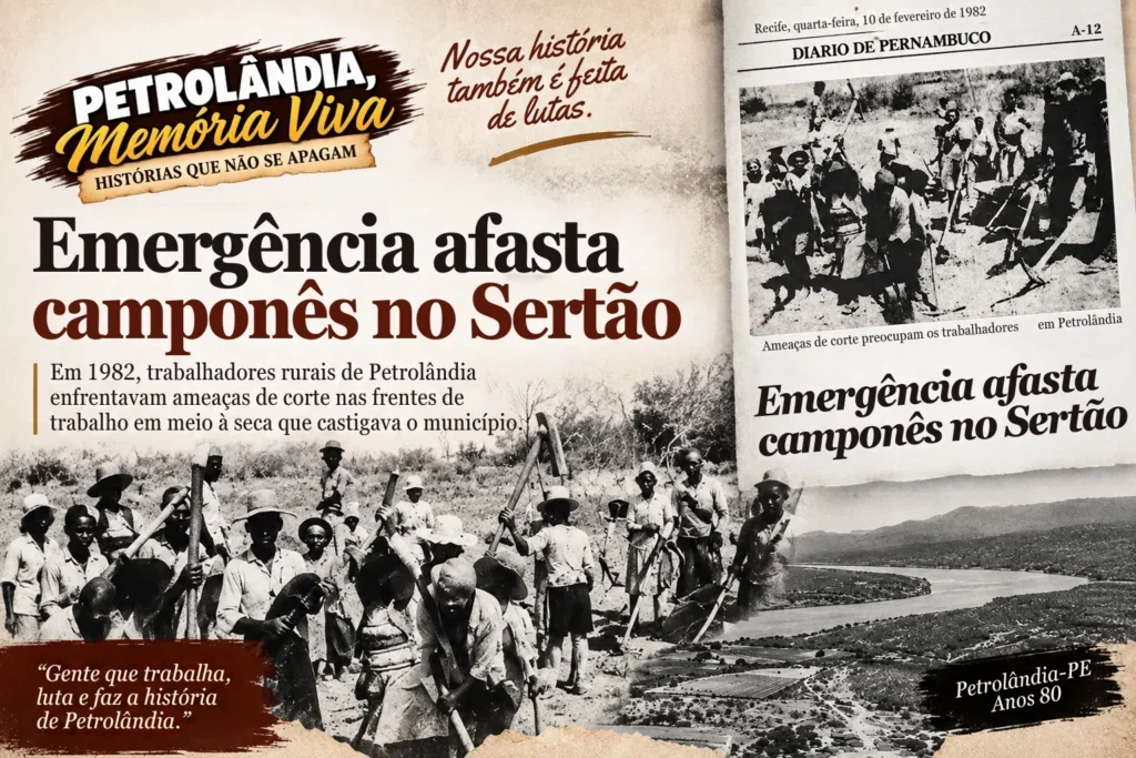 Petrolândia, Memória Viva: em 1982, trabalhadores rurais temiam cortes na Emergência em meio à seca no Sertão