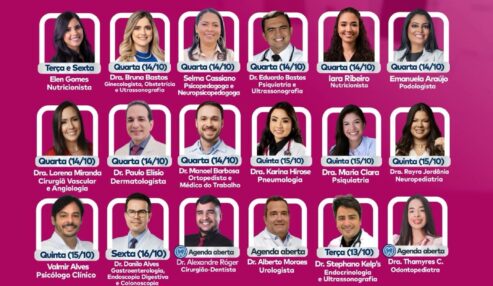 Clínica Mais Saúde divulga agenda de atendimentos da semana com diversas especialidades em Petrolândia