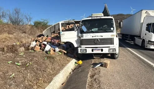 Caminhoneiro morre após saltar de veículo em movimento na BR-423, em Garanhuns