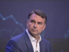 Flávio Bolsonaro durante agenda eleitoral, imagem divulgada pela CNN Brasil