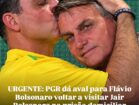 Flávio Bolsonaro e Jair Bolsonaro