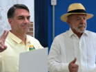 Flávio Bolsonaro e Lula durante a eleição presidencial de 2026