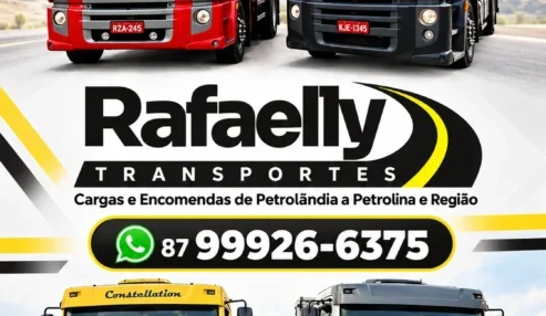 Rafaelly Transportes – Cargas e Encomendas de Petrolândia a Petrolina e Região