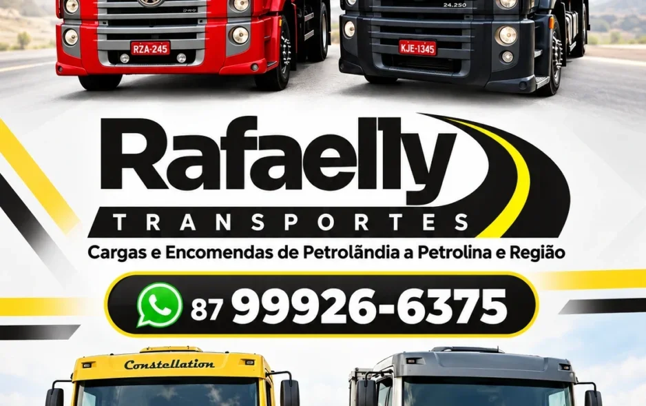 Rafaelly Transportes – Cargas e Encomendas de Petrolândia a Petrolina e Região