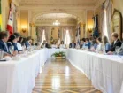 Governadora Raquel Lyra durante reunião com secretariado no Palácio do Campo das Princesas