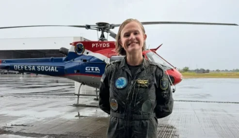 Pernambuco forma primeira mulher da Polícia Militar habilitada para pilotar helicópteros