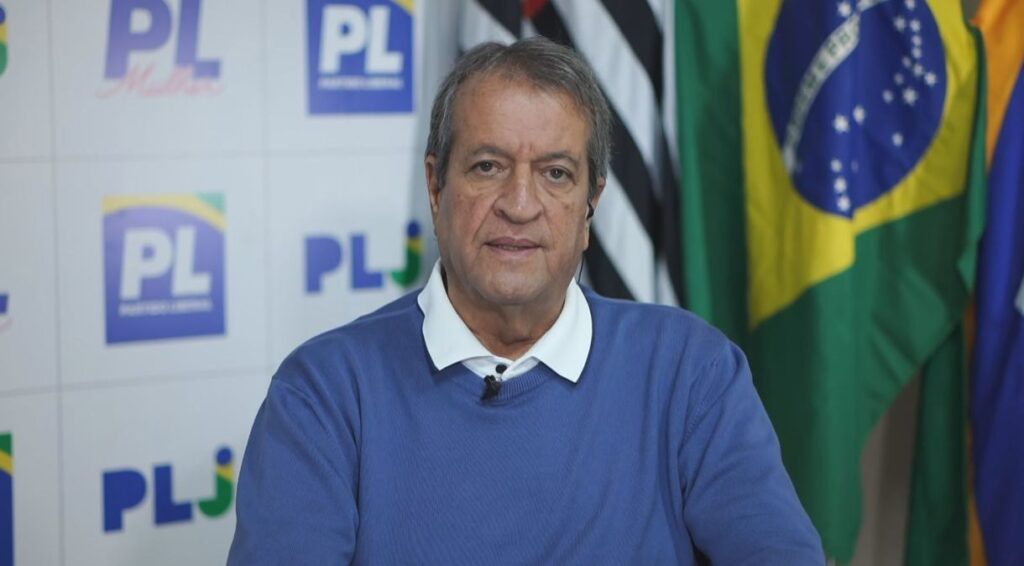 Valdemar Costa Neto presidente nacional do PL, em imagem utilizada na cobertura do Portal PE10