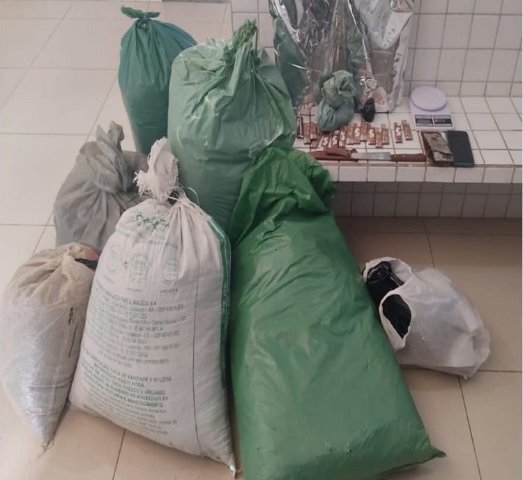 Material apreendido pela Polícia Militar em ação na zona rural de Tuparetama