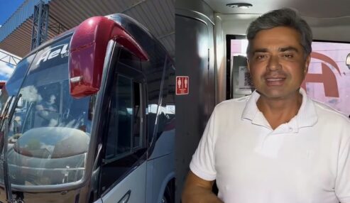Prefeito Fabiano Marques anuncia novo ônibus para o TFD de Petrolândia com internet Starlink durante as viagens